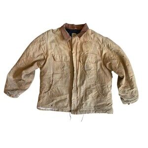 Vintage Carhartt J02 Duck Arctic Coat Size XL Brown Workwear Heavy Destroyed USA